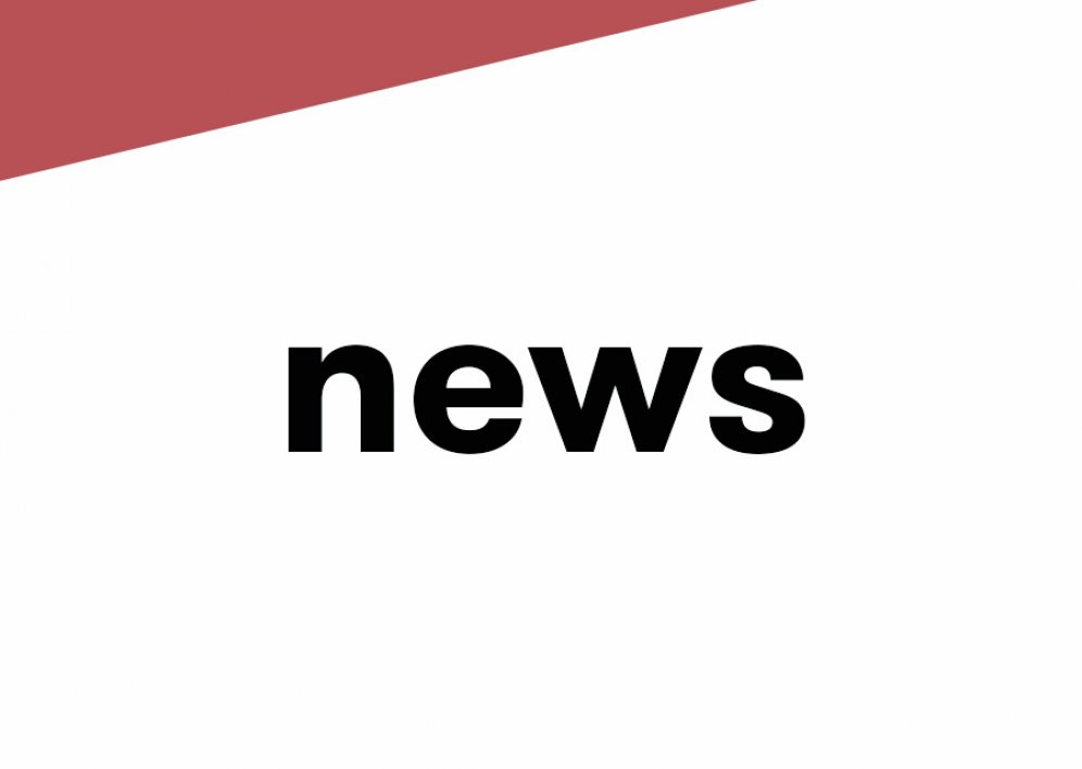 The word news on white background