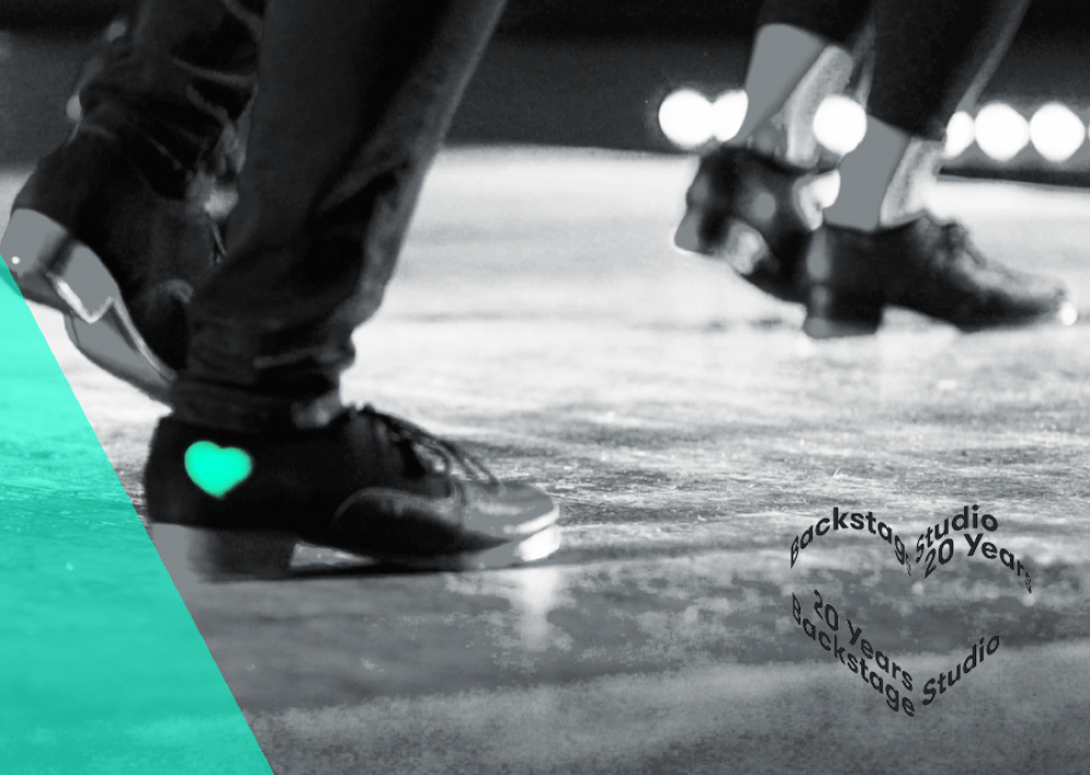 Backstage Studio: Next tap introductory course will take place from 26 September to 28 November 2023 Backstage Studio: Tap dancers dancing during class