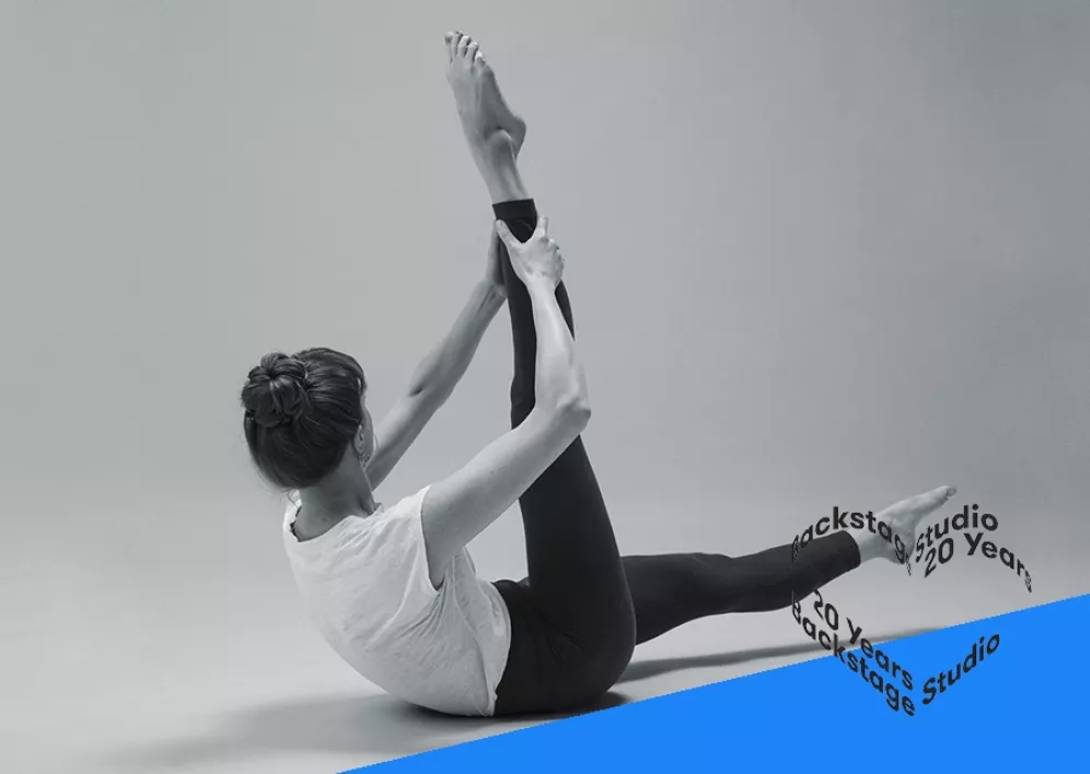 Backstage Studio: Ursina in Pilates Pose