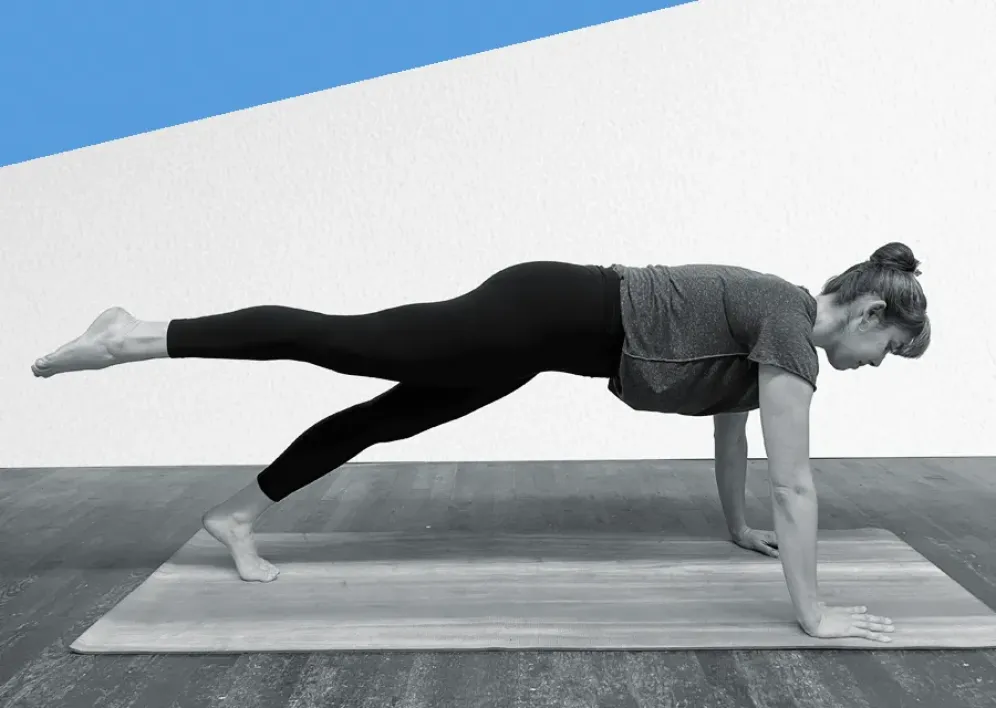 Backstage Studio: Andrea in Pilates Pose