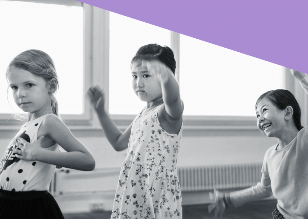 Backstage Studio: Kids-Dance für Kids ab 4 Jahren mit Sibylle Backstage Studio: Kids am Tanzen während Unterricht