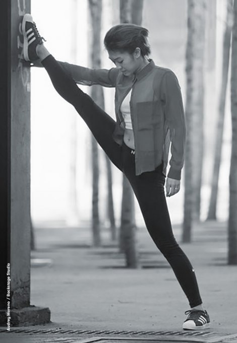 Backstage Studio: Audrey Moreno Backstage Studio: Audrey Moreno in dance pose