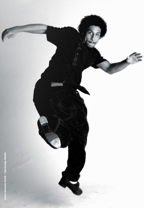 Backstage Studio: Jason Samuels Smith Backstage Studio: Jason Samuels Smith in a jump tap dancing