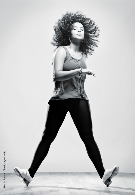 Backstage Studio: Lisa La Touche Backstage Studio: Lisa La Touche tap dancing balancing on heels