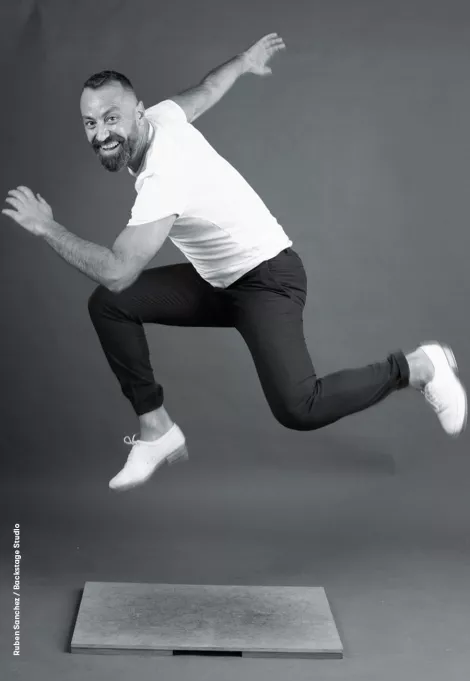 Backstage Studio: Ruben Sanchez Backstage Studio: Ruben Sanchez in dance pose